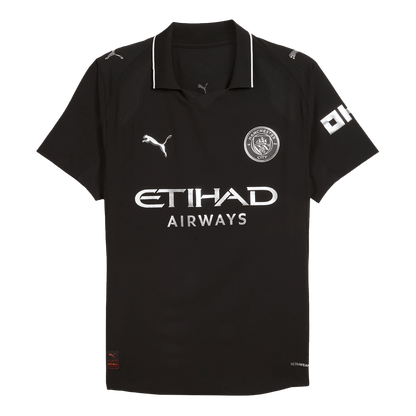 Camiseta Auténtica Reijnders #4 Manchester City 2025/26 Segunda Equipación - Versión Jugador - Vista 4