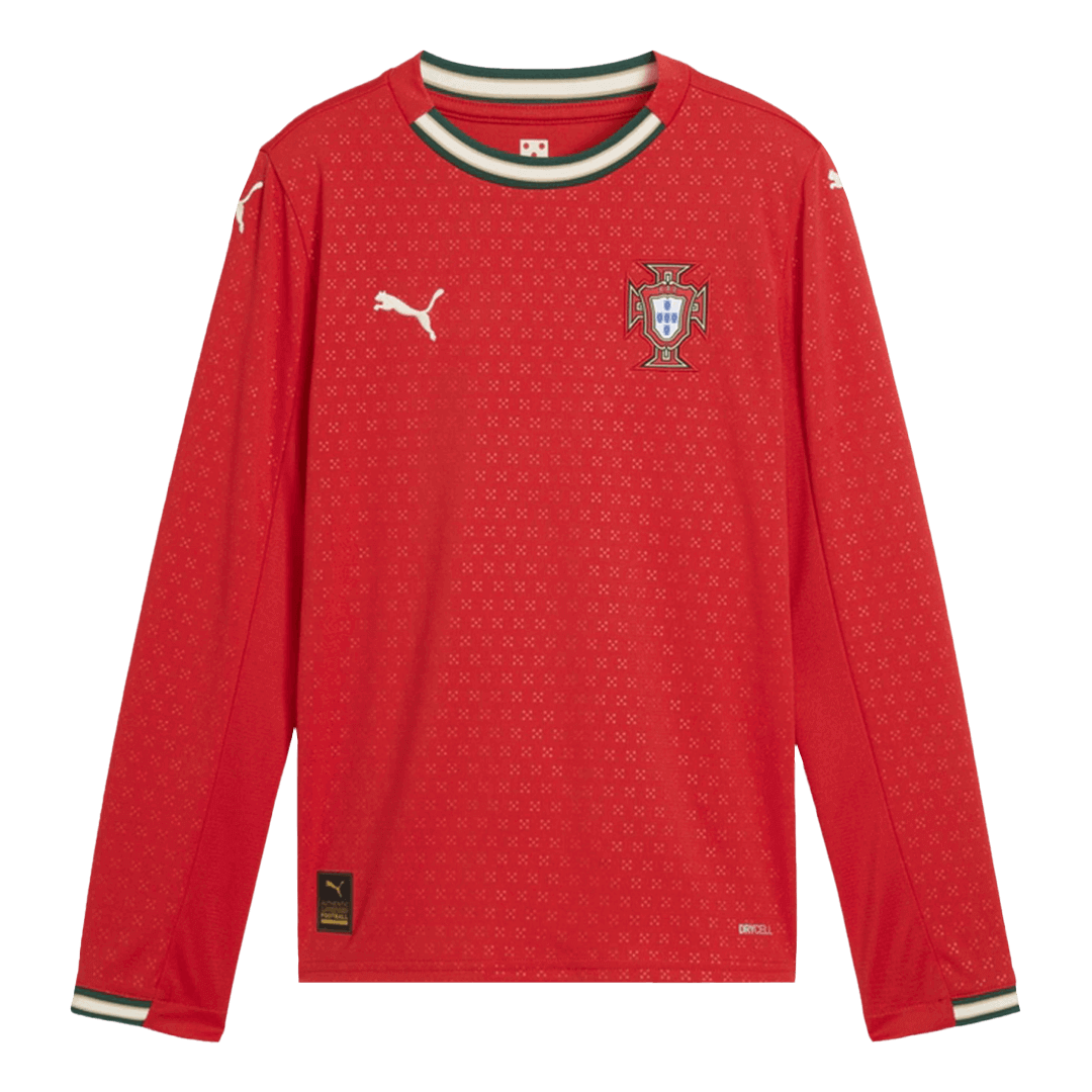 Camiseta Manga Larga Portugal 2025 Primera Equipación Hombre - Versión Hincha