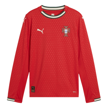 Camiseta Manga Larga Portugal 2025 Primera Equipación Hombre - Versión Hincha