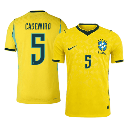Camiseta Auténtica Casemiro #5 Brasil 2026 Primera Equipación Copa del Mundo - Versión Jugador
