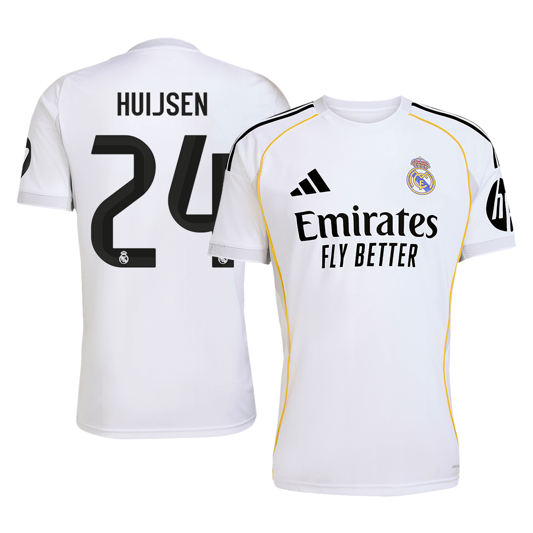 Camiseta Huijsen #24 Real Madrid 2025/26 Primera Equipación - Versión Hincha