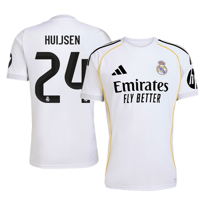 Camiseta Huijsen #24 Real Madrid 2025/26 Primera Equipación - Versión Hincha