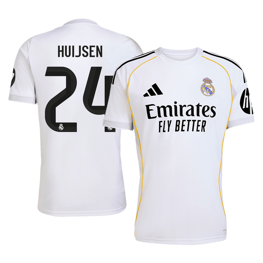 Camiseta Huijsen #24 Real Madrid 2025/26 Primera Equipación - Versión Hincha