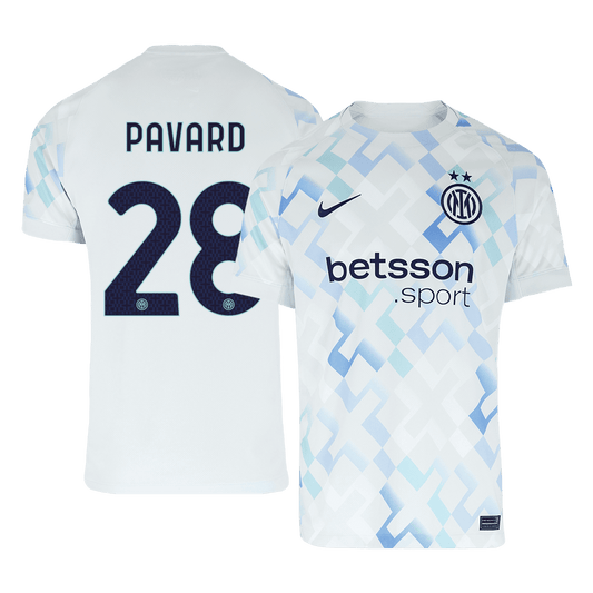 Camiseta Pavard #28 Inter Milan 2025/26 Segunda Equipación - Versión Hincha