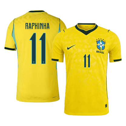 Camiseta Auténtica Raphinha #11 Brasil 2026 Primera Equipación Copa del Mundo - Versión Jugador