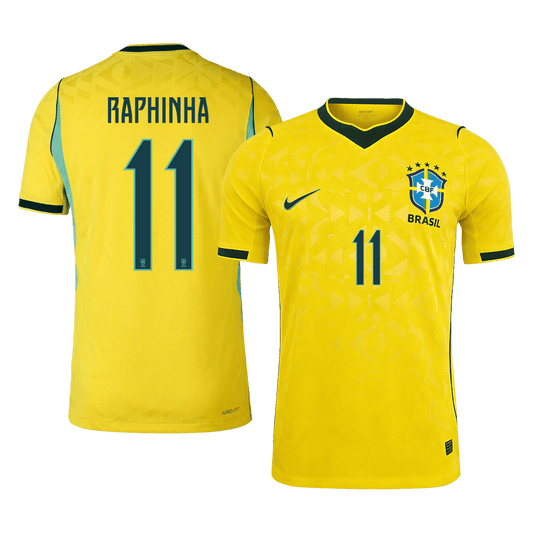 Camiseta Auténtica Raphinha #11 Brasil 2026 Primera Equipación Copa del Mundo - Versión Jugador