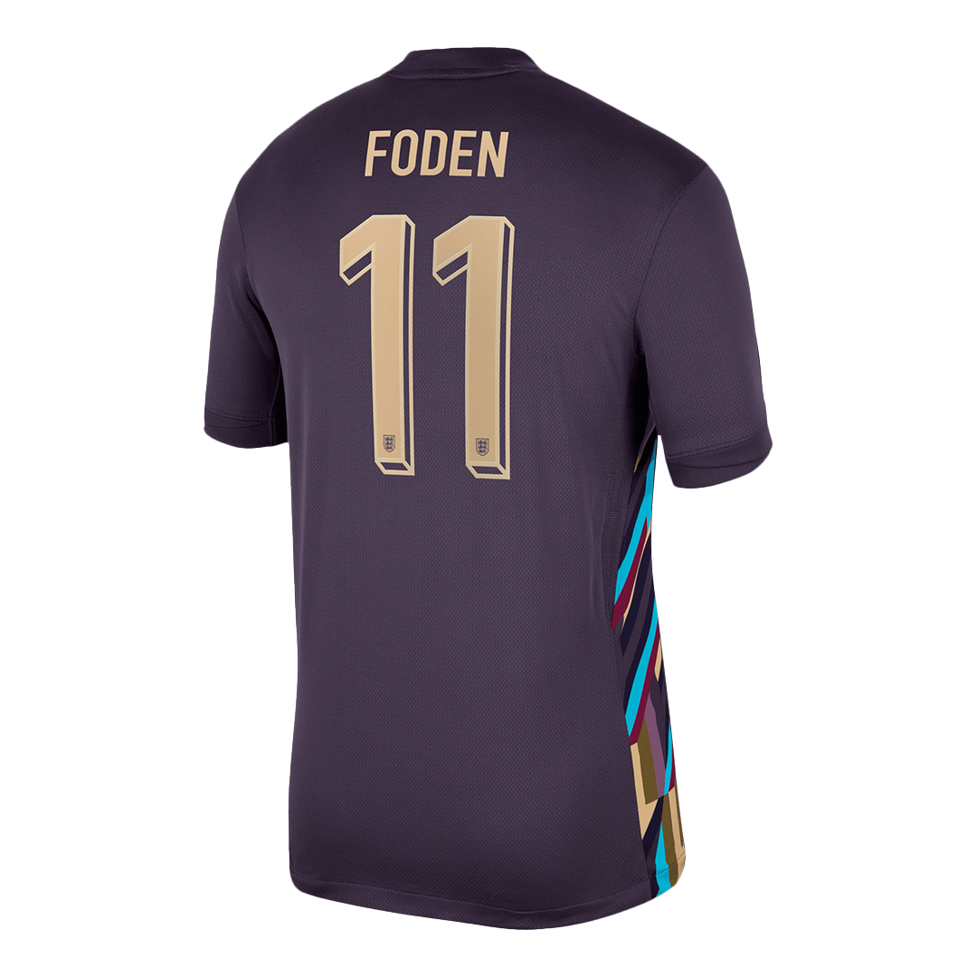 Camiseta Foden #11 Inglaterra Euro 2024 Segunda Equipación Visitante Hombre - Versión Hincha - Vista 2