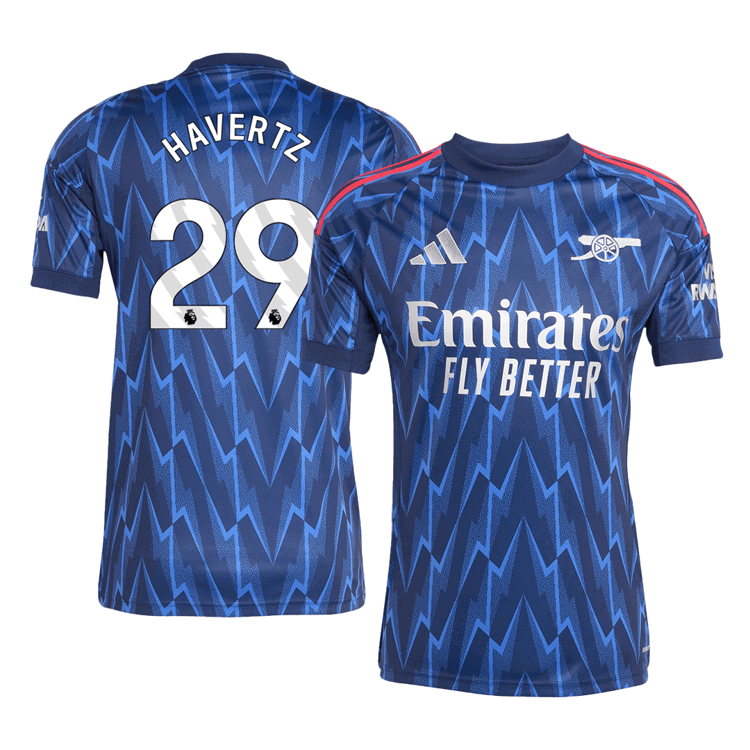 Camiseta Havertz #29 Arsenal 2025/26 Segunda Equipación - Versión Hincha