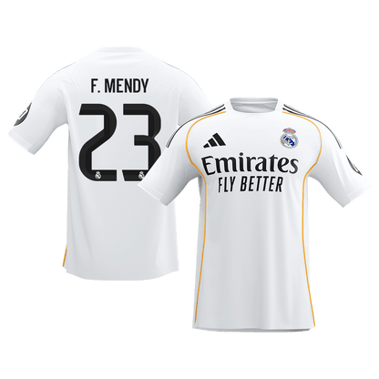 Camiseta F. Mendy #23 Real Madrid 2025/26 Primera Equipación - Versión Hincha (Calidad Premium)