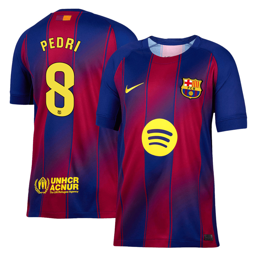 Camiseta Pedri #8 Barcelona 2025/26 Primera Equipación - Versión Hincha