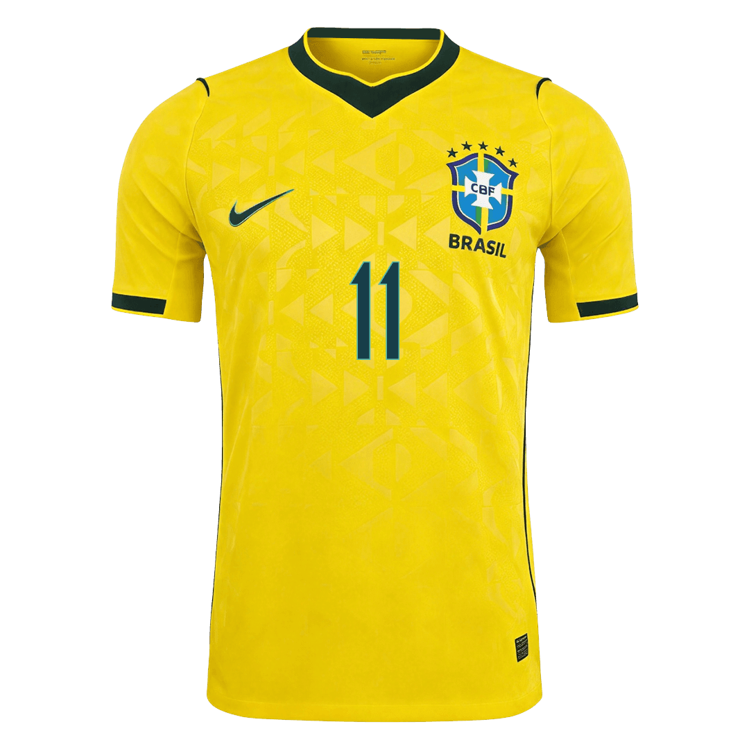 Camiseta Auténtica Raphinha #11 Brasil 2026 Primera Equipación Copa del Mundo - Versión Jugador
