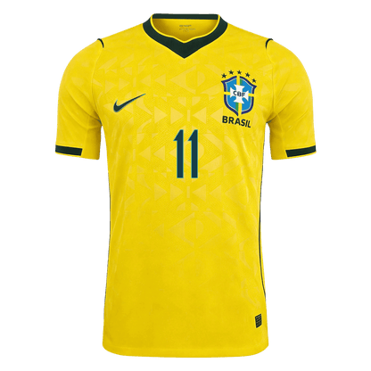 Camiseta Auténtica Raphinha #11 Brasil 2026 Primera Equipación Copa del Mundo - Versión Jugador