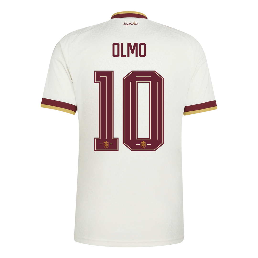 Camiseta Olmo #10 España 2026 Segunda Equipación Copa del Mundo - Versión Hincha