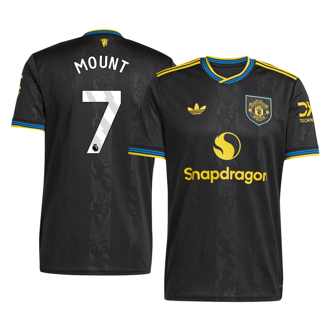 Camiseta Mount #7 Manchester United 2025/26 Tercera Equipación - Versión Hincha