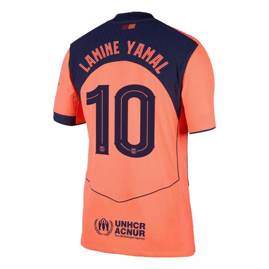 UCL Camiseta Auténtica Lamine Yamal #10 Barcelona 2025/26 Tercera Equipación - Versión Jugador