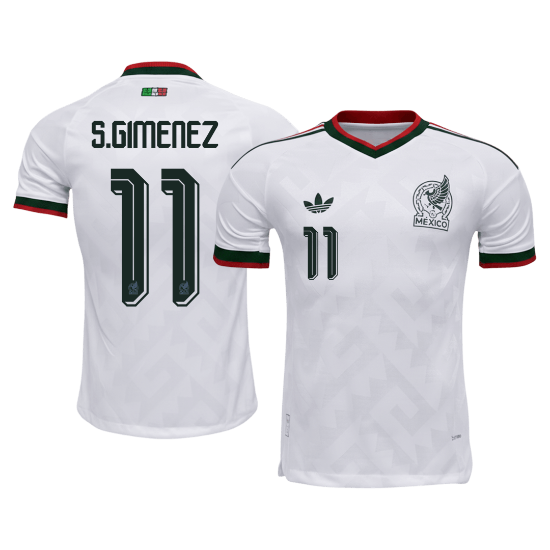 Camiseta Auténtica S. Giménez #11 México 2026 Segunda Equipación Copa del Mundo - Versión Jugador