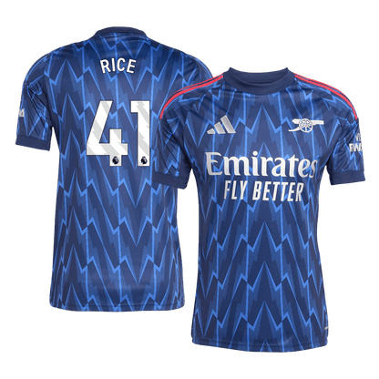 Camiseta Rice #41 Arsenal 2025/26 Segunda Equipación - Versión Hincha