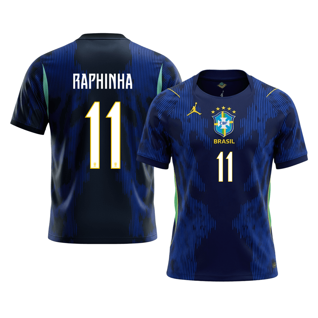 Camiseta Raphinha #11 Brasil 2026 Segunda Equipación Copa del Mundo - Versión Hincha