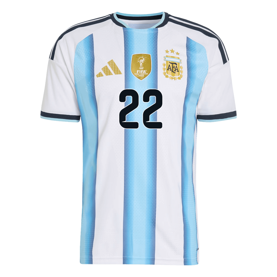 Camiseta Auténtica L. Martínez #22 Argentina 2026 Primera Equipación Copa del Mundo - Versión Jugador - Vista 2