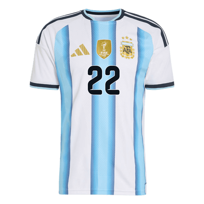 Camiseta Auténtica L. Martínez #22 Argentina 2026 Primera Equipación Copa del Mundo - Versión Jugador - Vista 2