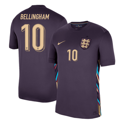 Camiseta Bellingham #10 Inglaterra Euro 2024 Segunda Equipación Visitante Hombre - Versión Hincha - Vista 2