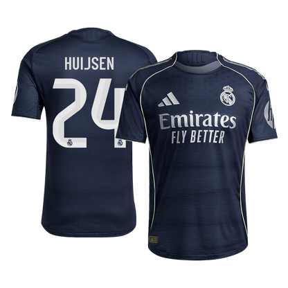 Camiseta Auténtica Huijsen #24 Real Madrid 2025/26 Segunda Equipación - Versión Jugador
