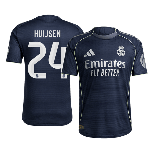 Camiseta Auténtica Huijsen #24 Real Madrid 2025/26 Segunda Equipación - Versión Jugador