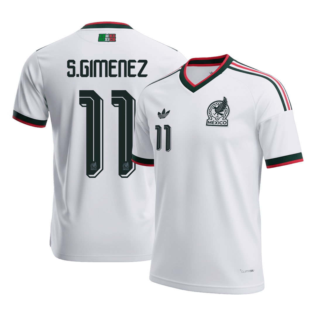 Camiseta S. Giménez #11 México 2026 Segunda Equipación Copa del Mundo - Versión Hincha