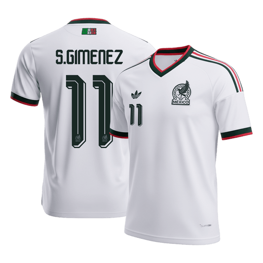 Camiseta S. Giménez #11 México 2026 Segunda Equipación Copa del Mundo - Versión Hincha