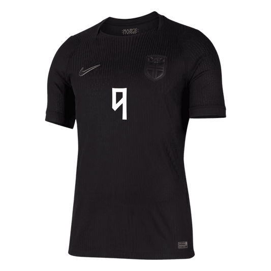 Camiseta Auténtica BRAUT HAALAND #9 Norway 2026 Segunda Equipación Copa del Mundo -Versión Jugador