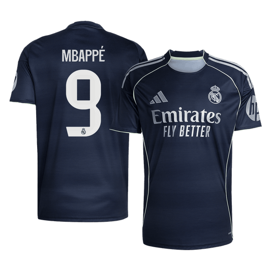 Camiseta Mbappé #9 Real Madrid 2025/26 Segunda Equipación - Versión Hincha (Calidad Premium)