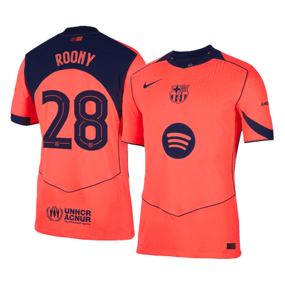 Camiseta Auténtica Roony #28 Barcelona 2025/26 Tercera Equipación - Versión Jugador