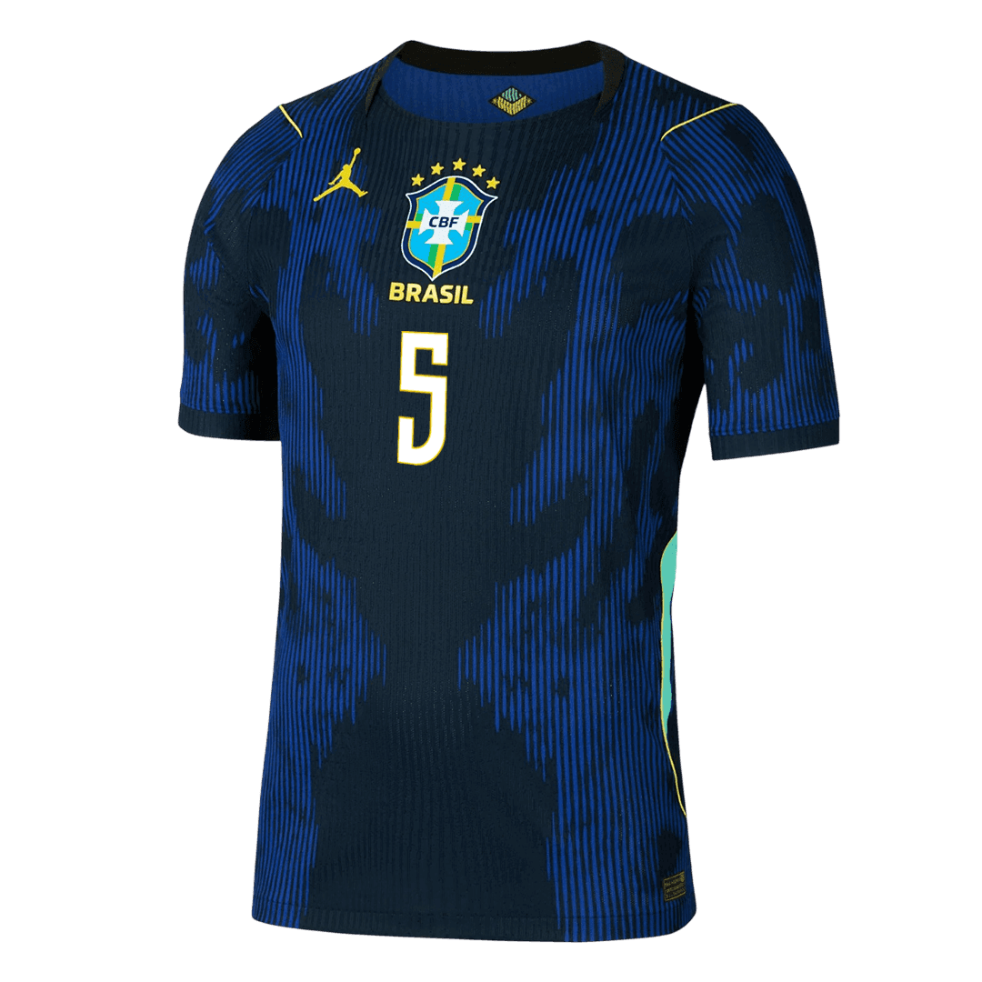 Camiseta Auténtica Casemiro #5 Brasil 2026 Segunda Equipación Copa del Mundo - Versión Jugador