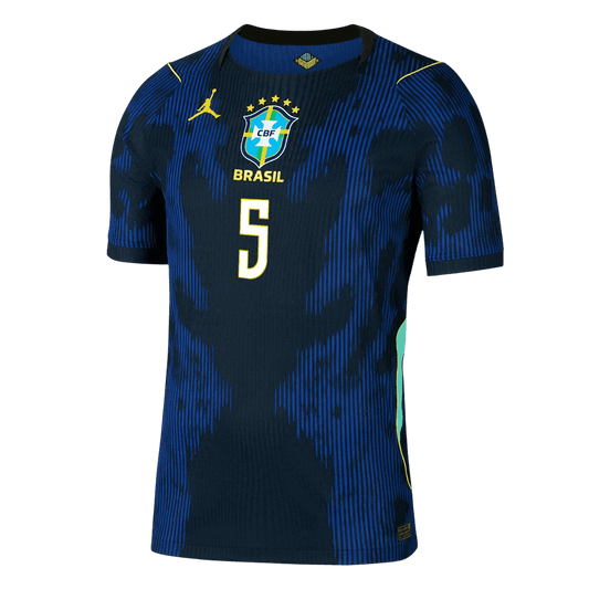 Camiseta Auténtica Casemiro #5 Brasil 2026 Segunda Equipación Copa del Mundo - Versión Jugador