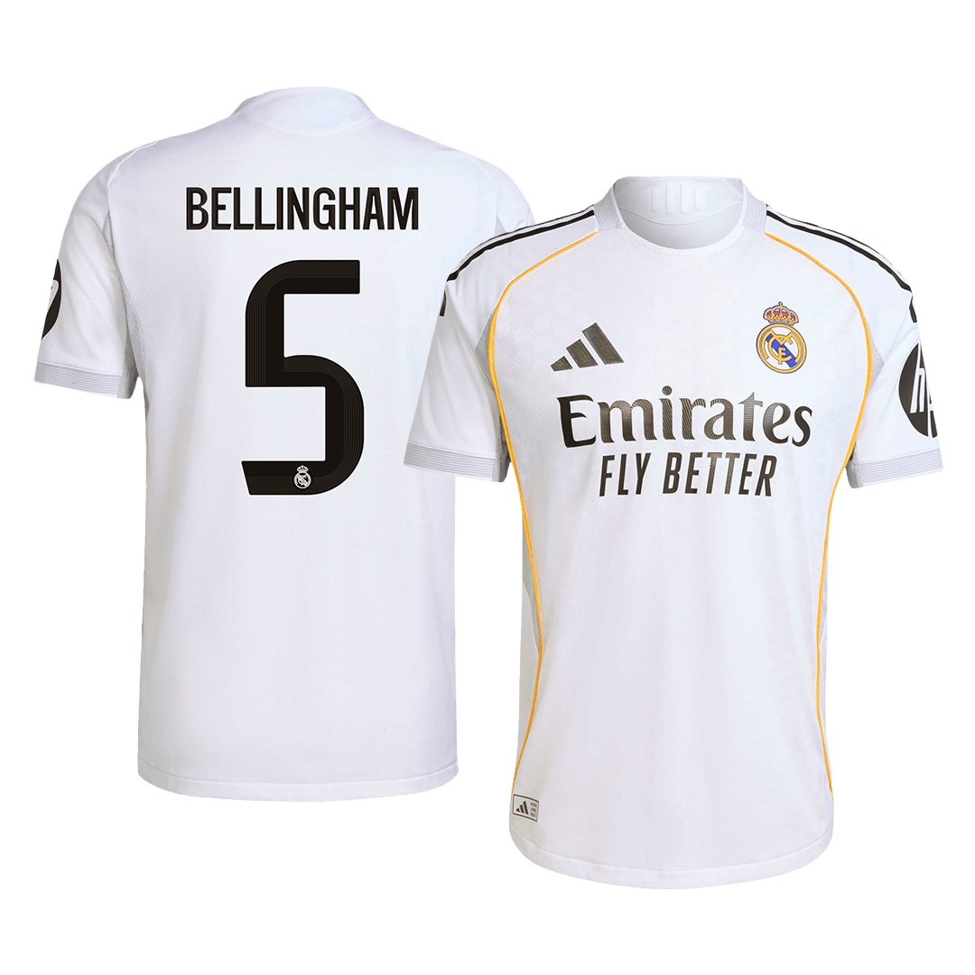 Camiseta Bellingham #5 Real Madrid 2025/26 Primera Equipación Hombre - Versión Jugador