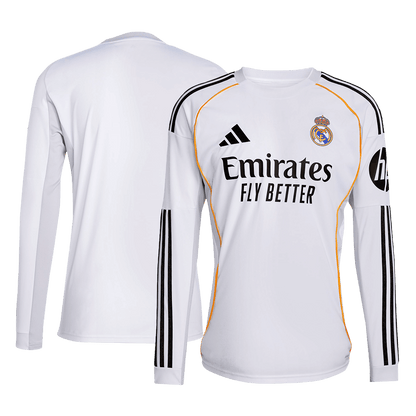 Camiseta Manga Larga Real Madrid 2025/26 Primera Equipación - Versión Hincha