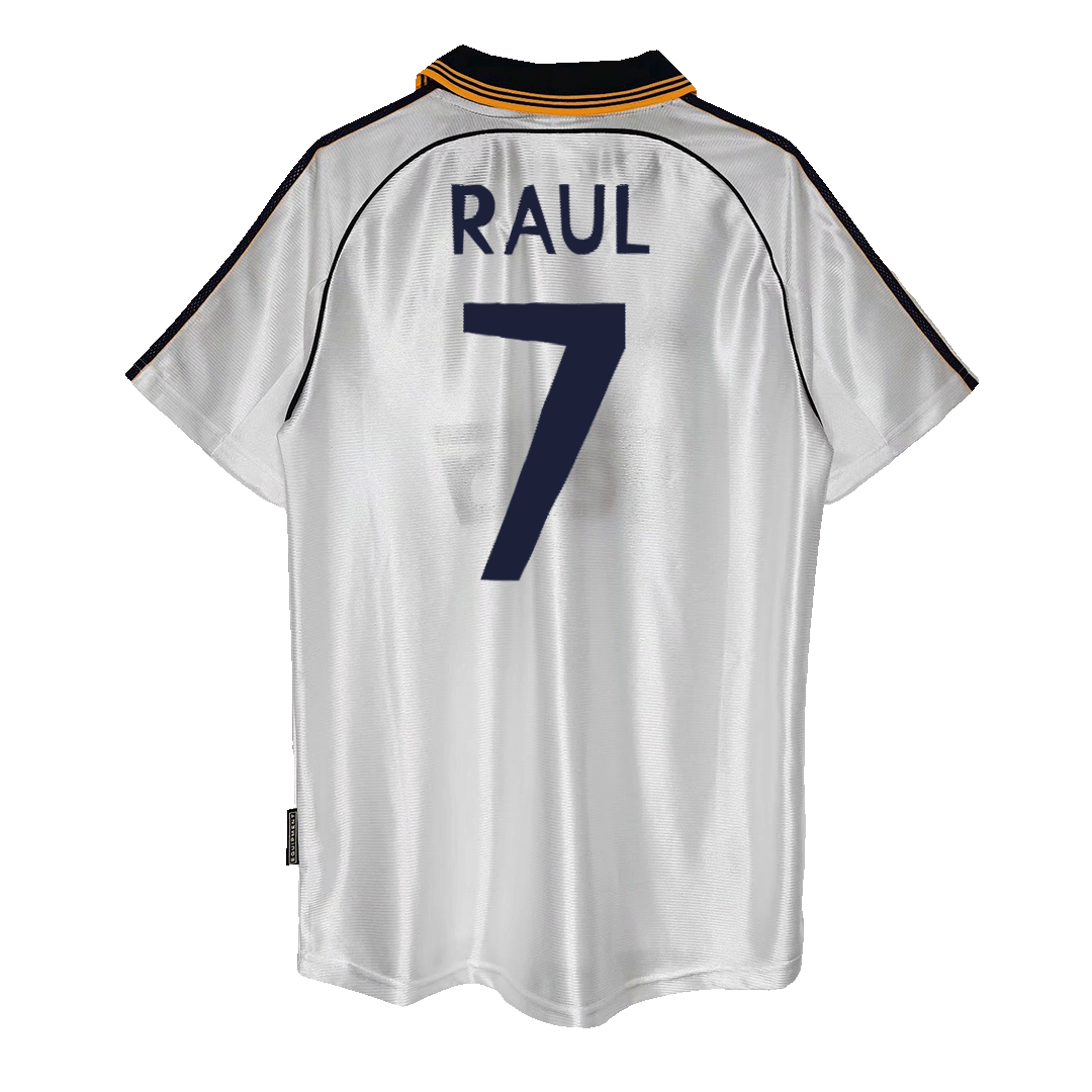 Camiseta Retro 1998/00 Raúl #7 Real Madrid Primera Equipación