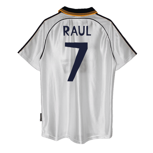 Camiseta Retro 1998/00 Raúl #7 Real Madrid Primera Equipación