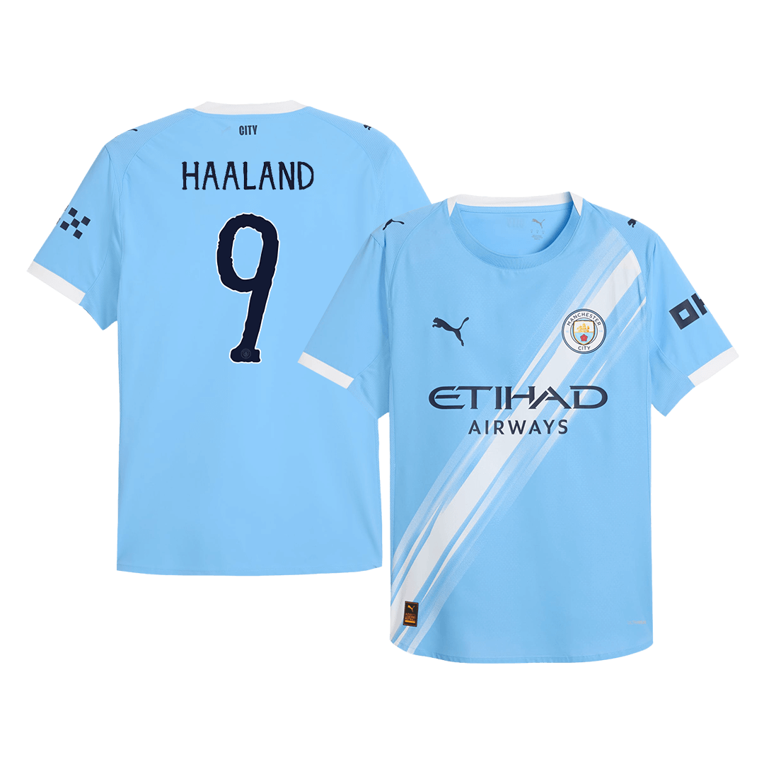 Camiseta Haaland #9 Manchester City 2025/26 Copa Mundial de Clubes Primera Equipación Hombre - Versión Jugador