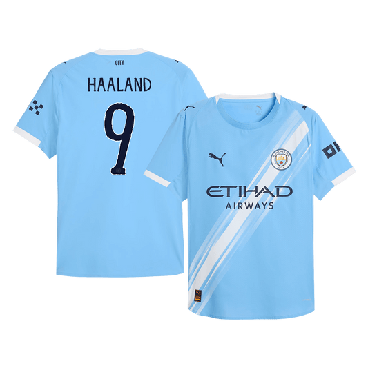Camiseta Haaland #9 Manchester City 2025/26 Copa Mundial de Clubes Primera Equipación Hombre - Versión Jugador