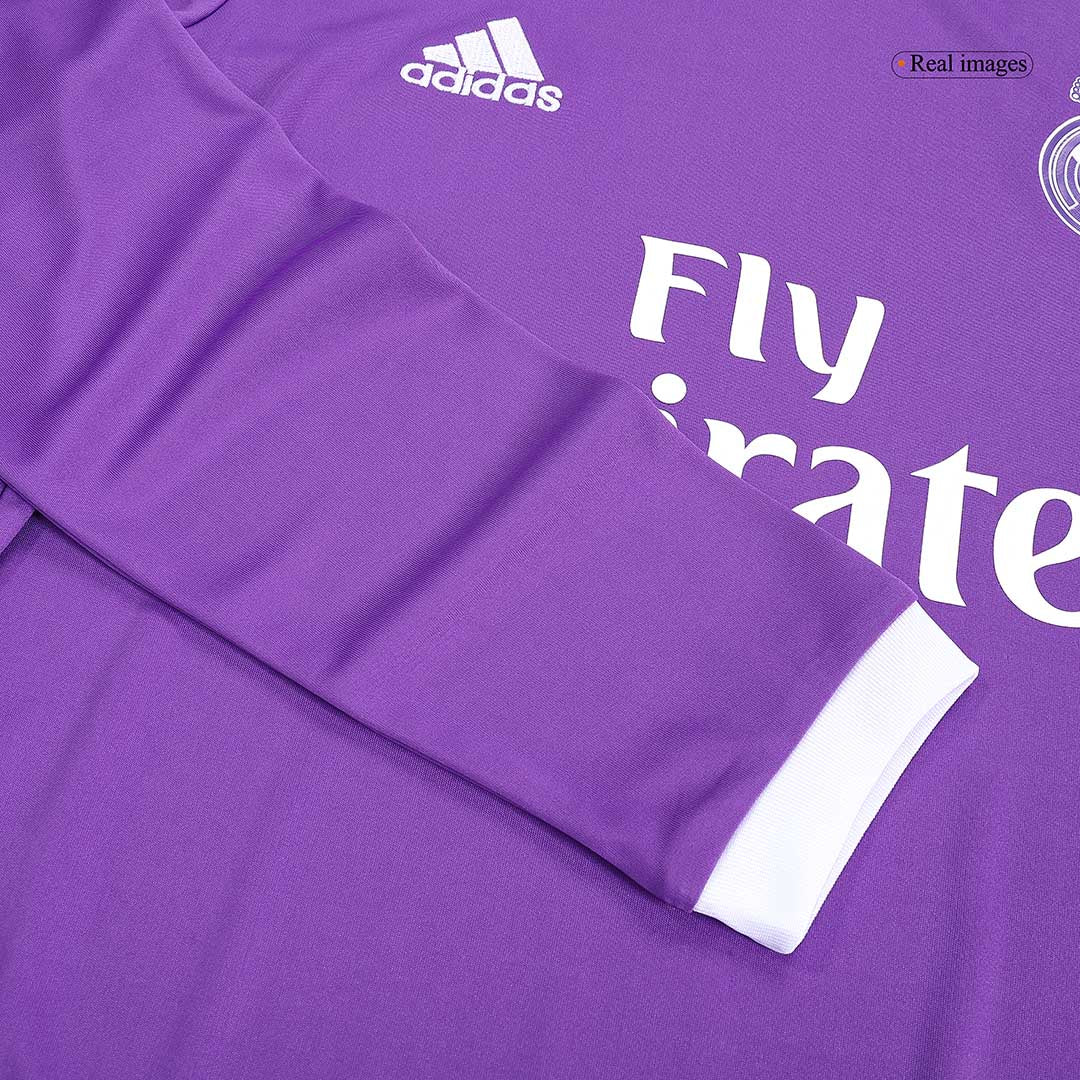 Camiseta Retro 2016/17 Sergio Ramos #4 Real Madrid Segunda Equipación Manga Larga - Vista 3