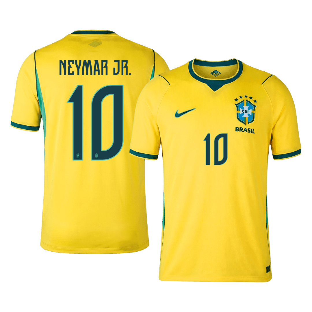 Camiseta Neymar Jr. #10 Brasil 2026 Primera Equipación Copa del Mundo - Versión Hincha