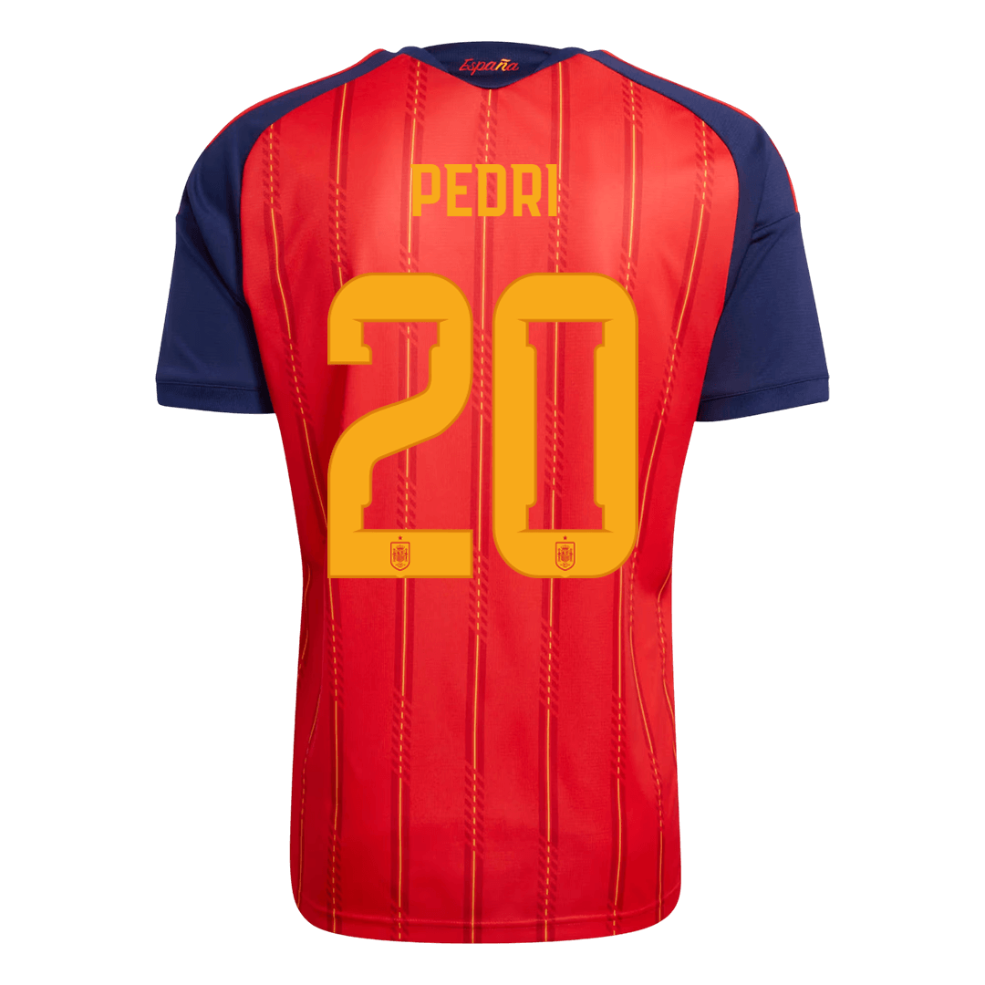 Camiseta Pedri #20 España 2026 Primera Equipación Copa del Mundo - Versión Hincha (Calidad Premium) - Vista 2