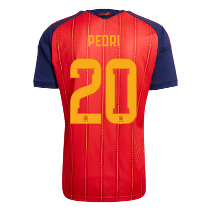 Camiseta Pedri #20 España 2026 Primera Equipación Copa del Mundo - Versión Hincha (Calidad Premium) - Vista 2