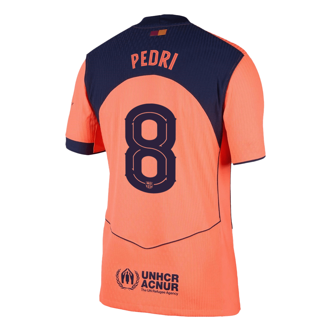 UCL Camiseta Auténtica Pedri #8 Barcelona 2025/26 Tercera Equipación - Versión Jugador