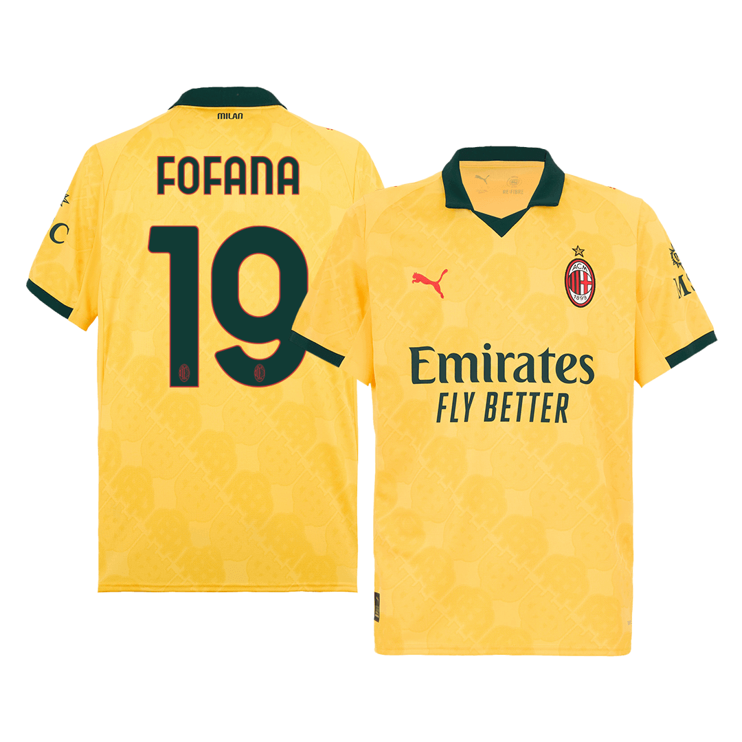 Camiseta Fofana #19 AC Milan 2025/26 Tercera Equipación - Versión Hincha
