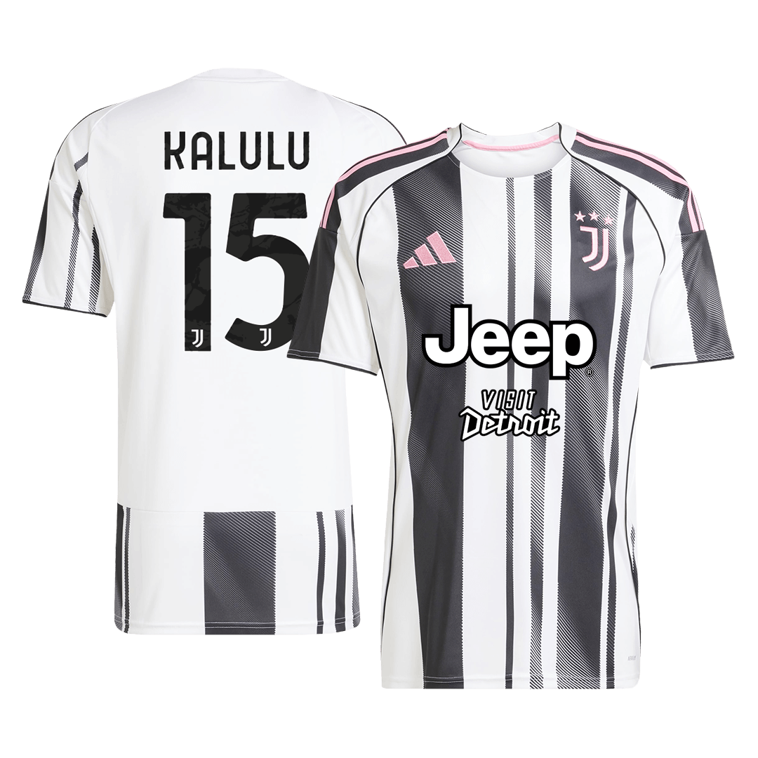 Camiseta Kalulu #15 Juventus 2025/26 Primera Equipación - Versión Hincha