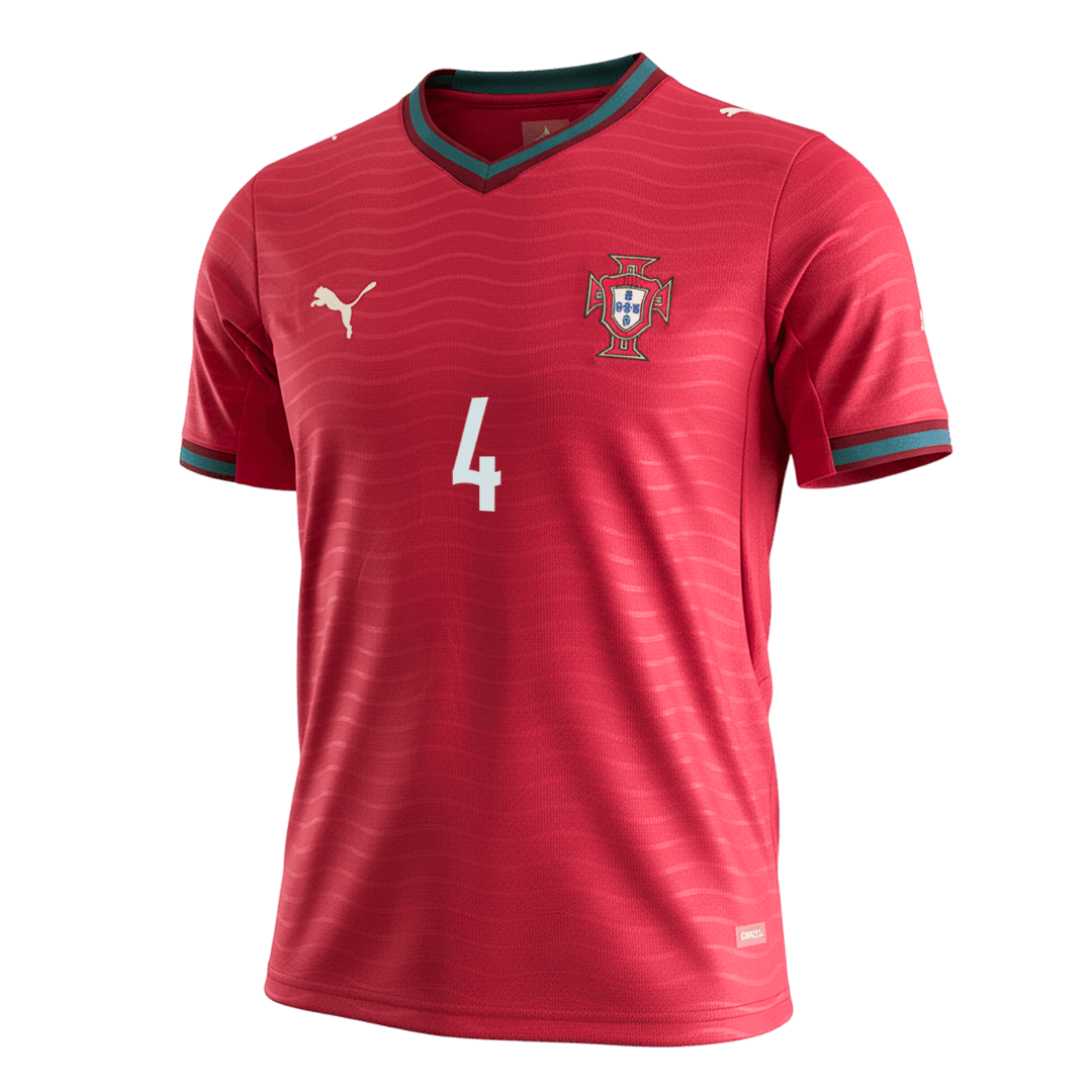Camiseta Rúben Dias #4 Portugal 2026 Primera Equipación Copa del Mundo - Versión Hincha - Vista 8