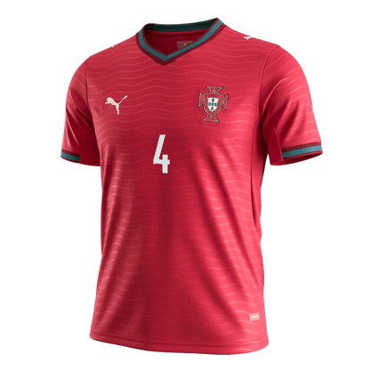 Camiseta Rúben Dias #4 Portugal 2026 Primera Equipación Copa del Mundo - Versión Hincha - Vista 8