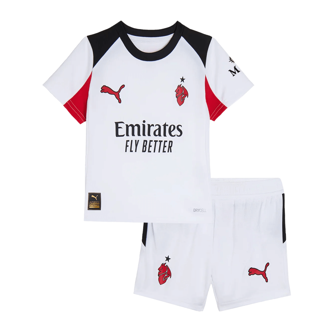 Conjunto Infantil AC Milan 2025/26 Segunda Equipación